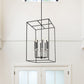 Z-Lite Gaultier 6100-44MB 8-Light Matte Black and Mordern Gold Steel Frame Chandelier