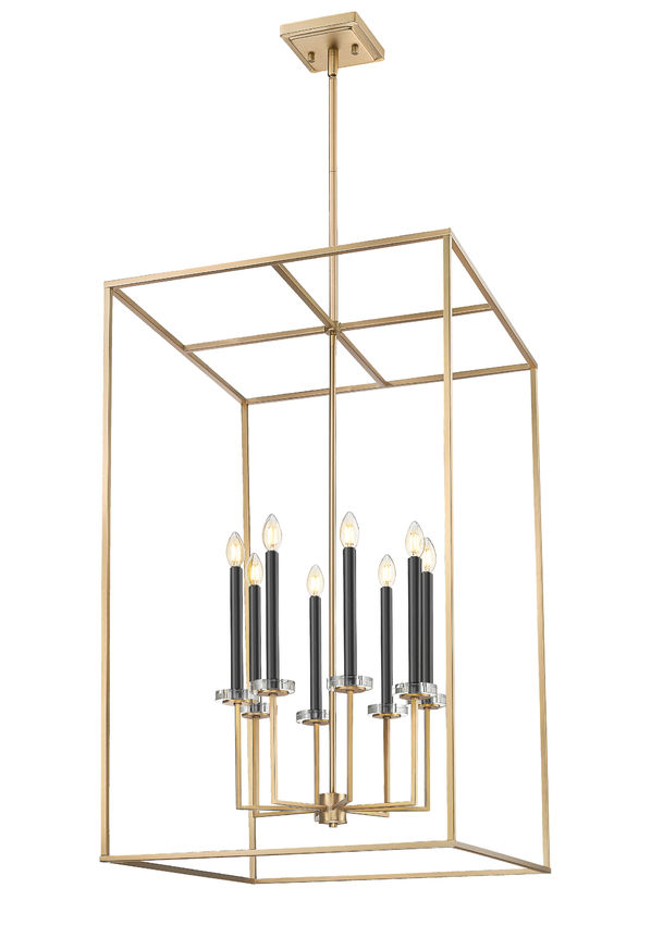 Z-Lite Gaultier 6100-44MGLD 8-Light Mordern Gold Steel Frame Chandelier