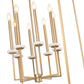 Z-Lite Gaultier 6100-44MGLD 8-Light Mordern Gold Steel Frame Chandelier