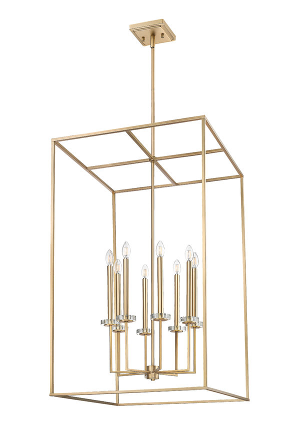 Z-Lite Gaultier 6100-44MGLD 8-Light Mordern Gold Steel Frame Chandelier