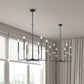 Z-Lite Gaultier 6100-6MB 6-Light Matte Black and Mordern Gold Steel Frame Chandelier