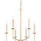 Z-Lite Gaultier 6100-6MGLD 6-Light Mordern Gold Steel Frame Chandelier