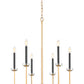 Z-Lite Gaultier 6100-6MGLD 6-Light Mordern Gold Steel Frame Chandelier