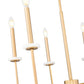 Z-Lite Gaultier 6100-6MGLD 6-Light Mordern Gold Steel Frame Chandelier