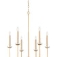 Z-Lite Gaultier 6100-6MGLD 6-Light Mordern Gold Steel Frame Chandelier