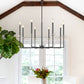 Z-Lite Gaultier 6100-8MB 8-Light Matte Black and Mordern Gold Steel Frame Chandelier