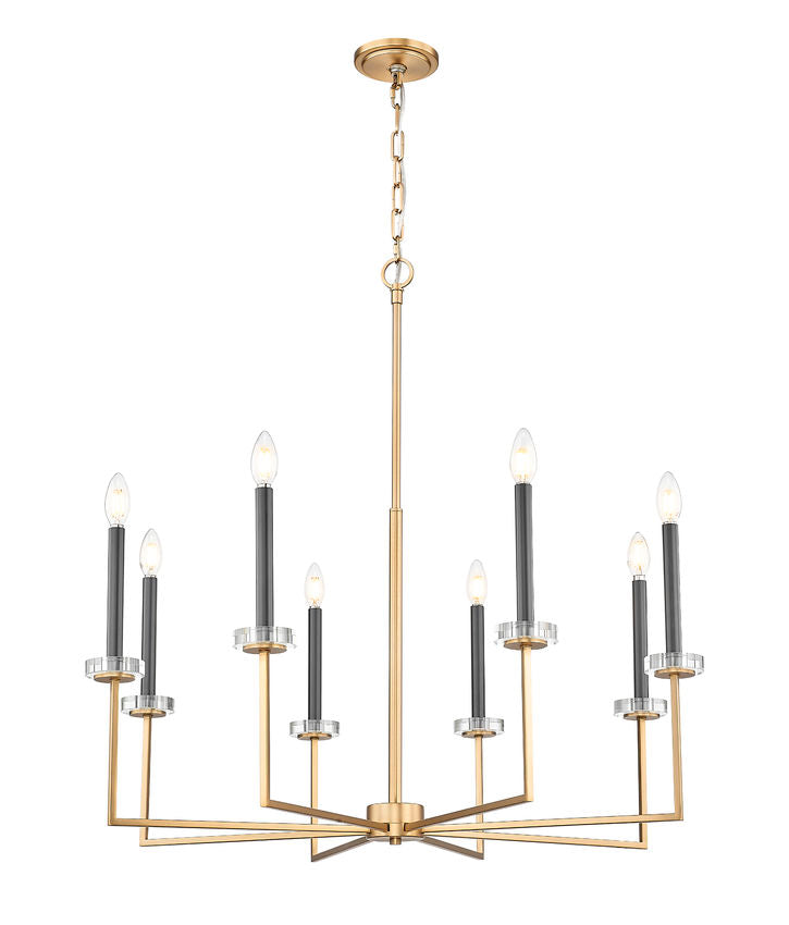 Z-Lite Gaultier 6100-8MGLD 8-Light Mordern Gold Steel Frame Chandelier