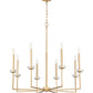 Z-Lite Gaultier 6100-8MGLD 8-Light Mordern Gold Steel Frame Chandelier