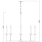 Z-Lite Gaultier 6100-8MGLD 8-Light Mordern Gold Steel Frame Chandelier