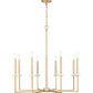Z-Lite Gaultier 6100-8MGLD 8-Light Mordern Gold Steel Frame Chandelier