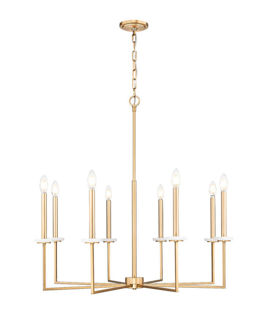 Z-Lite Gaultier 6100-8MGLD 8-Light Mordern Gold Steel Frame Chandelier