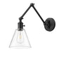 Z-Lite Gayson 8" 1-Light Matte Black Steel Wall Sconce