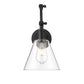 Z-Lite Gayson 8" 1-Light Matte Black Steel Wall Sconce