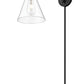 Z-Lite Gayson 8" 1-Light Matte Black Steel Wall Sconce