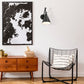 Z-Lite Gayson 8" 1-Light Matte Black Steel and Clear Glass Shade Wall Sconce