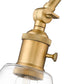 Z-Lite Gayson 8" 1-Light Rubbed Brass Steel Wall Sconce