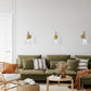 Z-Lite Gayson 8" 1-Light Rubbed Brass Steel Wall Sconce
