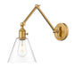 Z-Lite Gayson 8" 1-Light Rubbed Brass Steel Wall Sconce