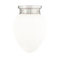 Z-Lite Gideon 10" 1-Light Brushed Nickel and Etched Opal Glass Shade Flush Mount Lighting