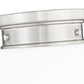 Z-Lite Gideon 10" 1-Light Brushed Nickel and Etched Opal Glass Shade Flush Mount Lighting