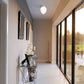 Z-Lite Gideon 10" 1-Light Brushed Nickel and Etched Opal Glass Shade Flush Mount Lighting