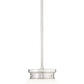Z-Lite Gideon 10" 1-Light Brushed Nickel and Etched Opal Glass Shade Pendant Light