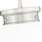 Z-Lite Gideon 10" 1-Light Brushed Nickel and Etched Opal Glass Shade Pendant Light