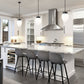 Z-Lite Gideon 10" 1-Light Matte Black and Etched Opal Glass Shade Pendant Light