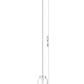 Z-Lite Gideon 10" 1-Light Matte Black and Etched Opal Glass Shade Pendant Light