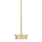 Z-Lite Gideon 10" 1-Light Modern Gold and Etched Opal Glass Shade Pendant Light
