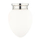 Z-Lite Gideon 10" 1-Light Polished Nickel and Etched Opal Glass Shade Flush Mount Lighting