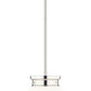 Z-Lite Gideon 10" 1-Light Polished Nickel and Etched Opal Glass Shade Pendant Light