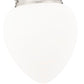 Z-Lite Gideon 13" 1-Light Brushed Nickel and Etched Opal Glass Shade Pendant Light