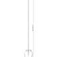 Z-Lite Gideon 13" 1-Light Matte Black and Etched Opal Glass Shade Pendant Light