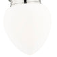 Z-Lite Gideon 13" 1-Light Polished Nickel and Etched Opal Glass Shade Pendant Light