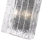 Z-Lite Glacier 10" 2-Light Matte Black Clear Glass Shade Wall Sconce