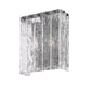 Z-Lite Glacier 10" 2-Light Matte Black Clear Glass Shade Wall Sconce