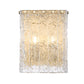 Z-Lite Glacier 10" 2-Light Modern Gold Clear Glass Shade Wall Sconce