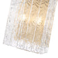 Z-Lite Glacier 10" 2-Light Modern Gold Clear Glass Shade Wall Sconce