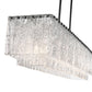 Z-Lite Glacier 12" 12-Light Matte Black Island Light With Clear Glass Shade