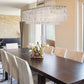 Z-Lite Glacier 12" 12-Light Modern Gold Island Light With Clear Glass Shade