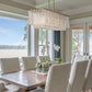 Z-Lite Glacier 12" 5-Light Modern Gold Island Light With Clear Glass Shade