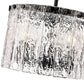 Z-Lite Glacier 13" 3-Light Matte Black Pendant Light With Clear Glass Shade