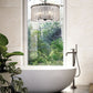 Z-Lite Glacier 19" 5-Light Matte Black Pendant Light With Clear Glass Shade