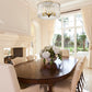 Z-Lite Glacier 19" 5-Light Modern Gold Pendant Light With Clear Glass Shade