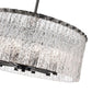 Z-Lite Glacier 27" 10-Light Matte Black Pendant Light With Clear Glass Shade