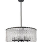 Z-Lite Glacier 27" 10-Light Matte Black Pendant Light With Clear Glass Shade