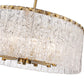 Z-Lite Glacier 27" 10-Light Modern Gold Pendant Light With Clear Glass Shade