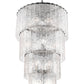 Z-Lite Glacier 31" 18-Light Matte Black Steel Clear Glass Shade Chandelier