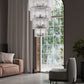 Z-Lite Glacier 31" 18-Light Matte Black Steel Clear Glass Shade Chandelier